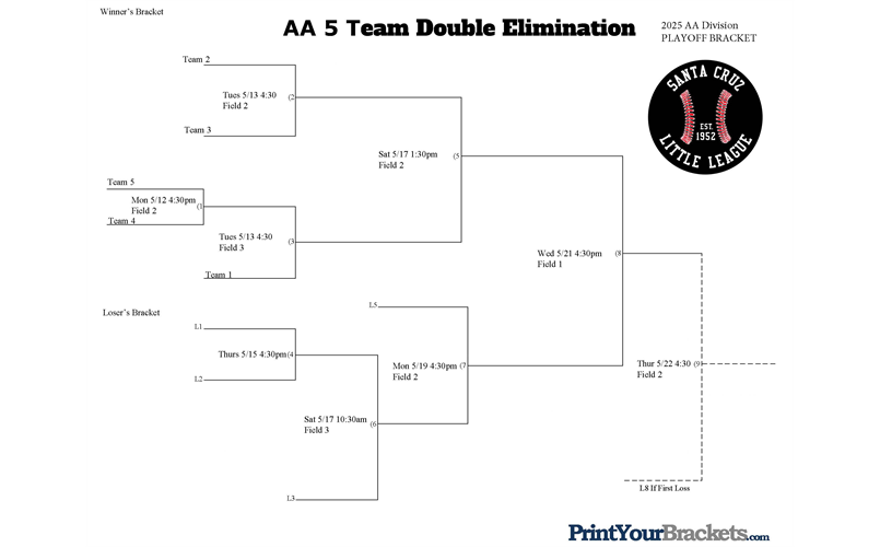 AA 2025 Playoff Bracket